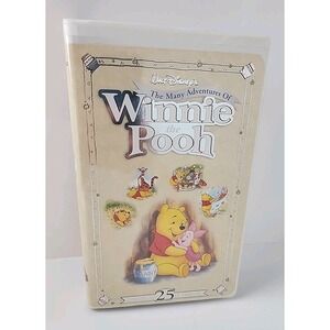The Many Adventures of Winnie the Pooh VHS 2002 25th Anniversary Edition